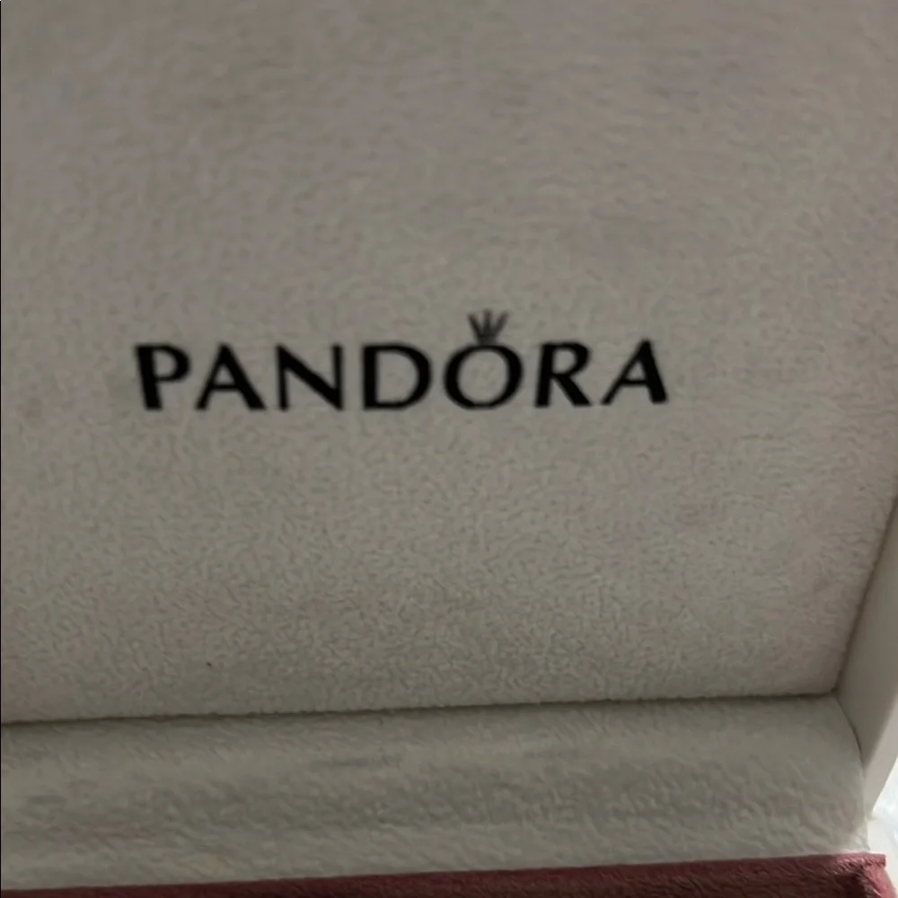 Pandora Silver with 3 Charm Bracelet with Polished Finish $112